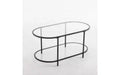 Karl Home Oval Glass Coffee Table