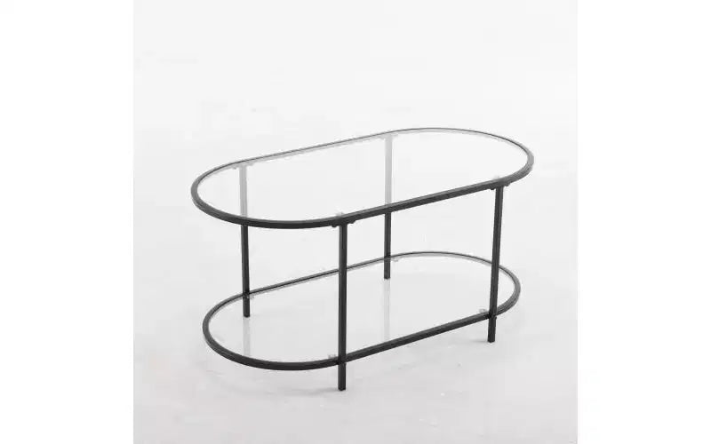 Karl Home Oval Glass Coffee Table