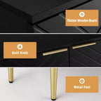34.5 Mobile Contenitore Madia con 2 Ante Decorative a Rilievo, Credenza Moderna per Cucina, Sala da Pranzo e Soggiorno