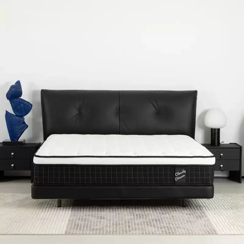 Okak Modern 12Inch Cool Knitted Individual Hybrid Mattress with Memory Foam for Comfy Sleep,Medium Feel Bed Mattresses