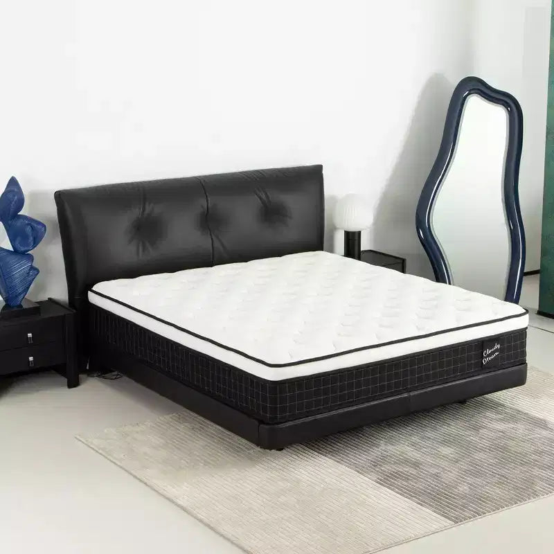 Materasso Ibrido Moderno di 30 cm Fresco in Maglia con Memory Foam per un Sonno Confortevole, Materassi a Rigidità Media