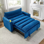 Divanetto Letto Moderno Convertibile Multifunzionale Rivestito in Velluto 121 cm