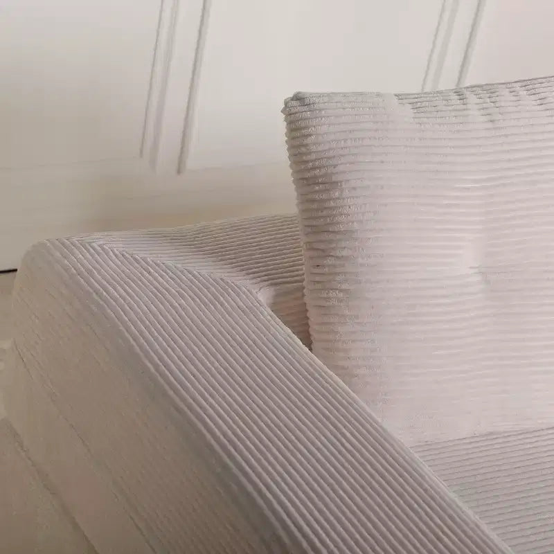 Divano Convertibile Whisen, Divano Letto a Compressione per Umani e Cani, Divano a Terra Moderno in Velluto a Coste con Cuscino, Nessun Montaggio Richiesto