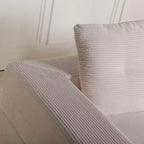 Divano Convertibile, Divano Letto a Compressione per Umani e Cani, Divano a Terra Moderno in Velluto a Coste con Cuscino, Nessun Montaggio Richiesto