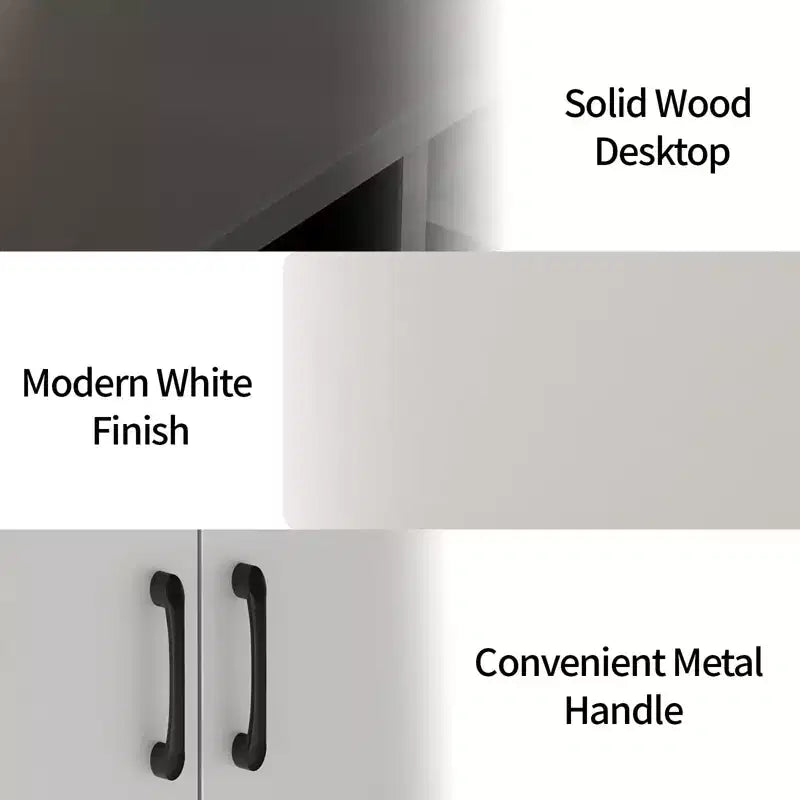 Mobile credenza a buffet da 42,5 pollici con ripiani regolabili, mobile da cucina in legno per soggiorno, ingresso, sala da pranzo