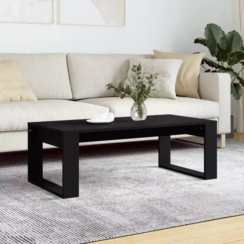 Tavolino da Salotto Moderno Medio in Legno Composito Bianco