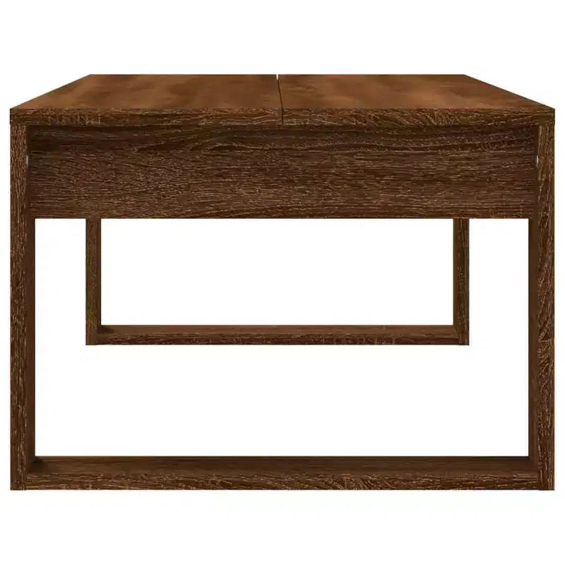 Tavolino da Salotto Moderno Medio in Legno Composito Bianco