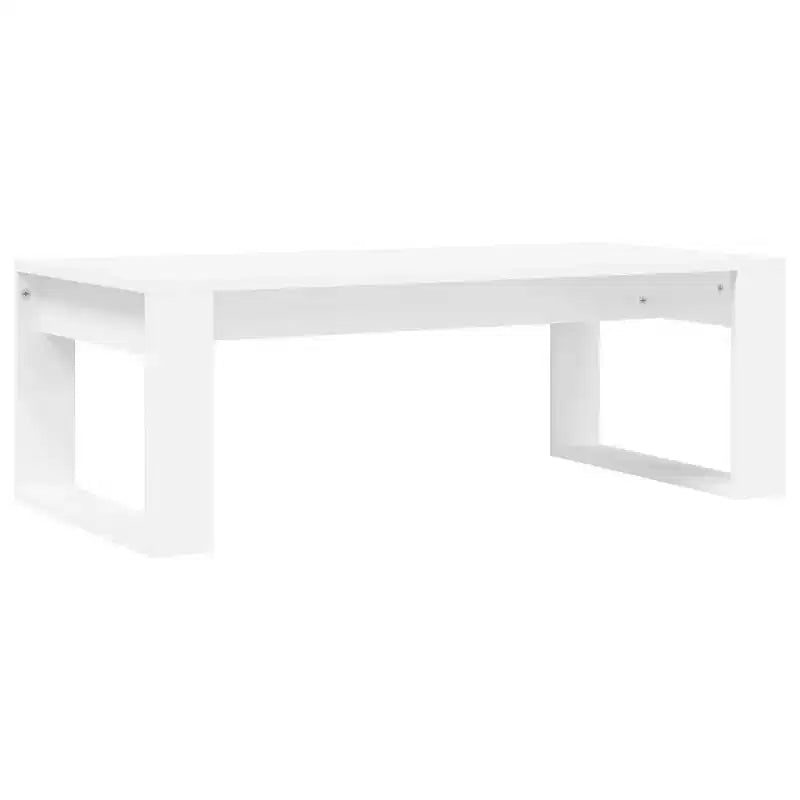 Tavolino da Salotto Moderno Medio in Legno Composito Bianco