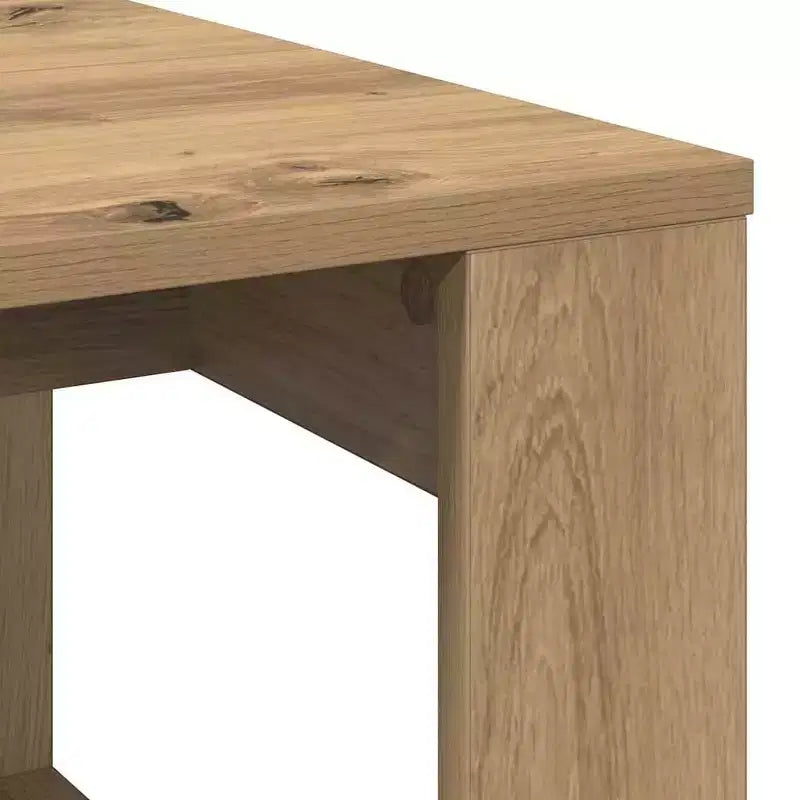 Tavolino da Salotto Moderno Medio in Legno Composito Bianco