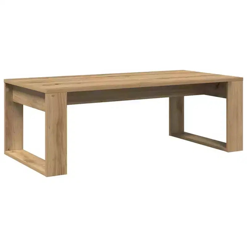 Tavolino da Salotto Moderno Medio in Legno Composito Bianco