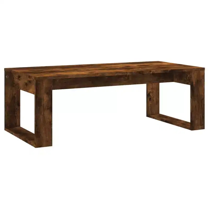 Tavolino da Salotto Moderno Medio in Legno Composito Bianco