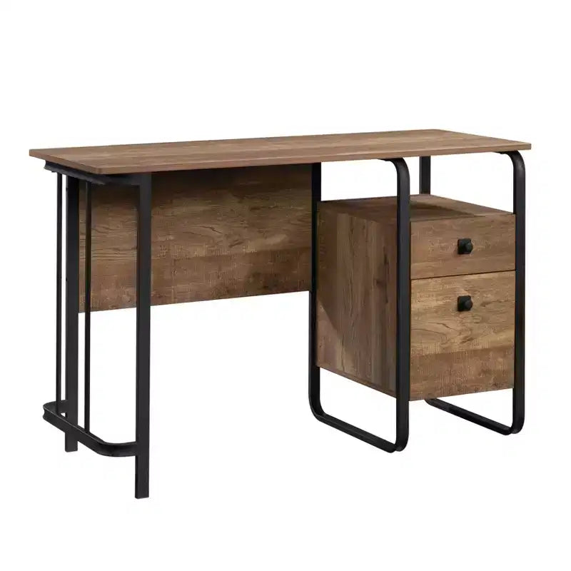 Scrivania industriale in legno Arden con struttura in metallo