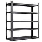 Scaffalature metalliche resistenti a 5 ripiani, 183 cm di altezza - 907 kg totali, 120 x 60 cm (L x P) extra spaziose e regolabili, per garage/cucina/palestra/magazzino