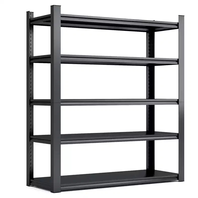Scaffalature metalliche resistenti a 5 ripiani, 183 cm di altezza - 907 kg totali, 120 x 60 cm (L x P) extra spaziose e regolabili, per garage/cucina/palestra/magazzino