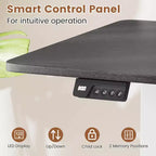 Scrivania Elettrica Regolabile 48" x 24" con Display LED e 2 Memorie di Altezza per Casa