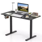 Scrivania Elettrica Regolabile 48" x 24" con Display LED e 2 Memorie di Altezza per Casa