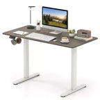 Scrivania Elettrica Regolabile 48" x 24" con Display LED e 2 Memorie di Altezza per Casa