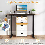 Scrivania Elettrica Regolabile 48" x 24" con Display LED e 2 Memorie di Altezza per Casa