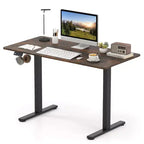 Scrivania Elettrica Regolabile 48" x 24" con Display LED e 2 Memorie di Altezza per Casa