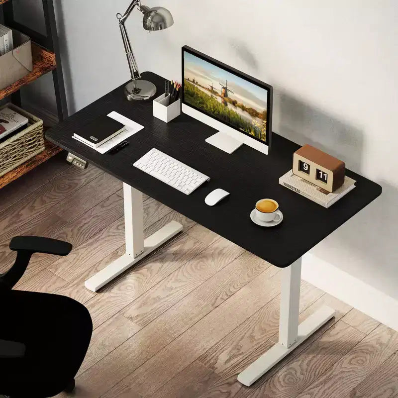 Scrivania Elettrica Regolabile 48" x 24" con Display LED e 2 Memorie di Altezza per Casa