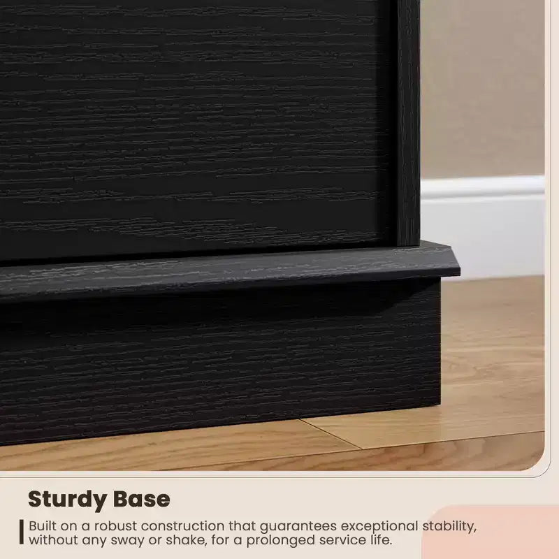 Cassettiera per Camera da Letto, Comodino con Cassetti in Legno, Mobile TV con Due Cassetti, Organizzatore per Vestiti per Armadio, Corridoio, Camera da Letto,