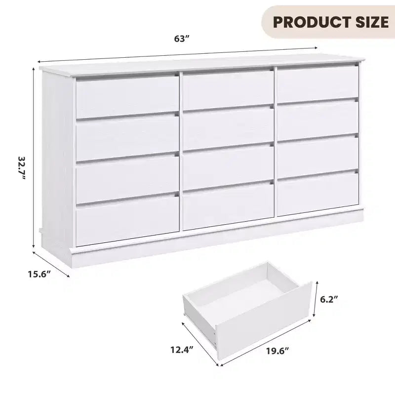 Cassettiera per Camera da Letto, Comodino con Cassetti in Legno, Mobile TV con Due Cassetti, Organizzatore per Vestiti per Armadio, Corridoio, Camera da Letto,