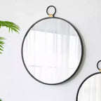 Specchio da Parete Rettangolare 24 x 27 Pollici con Cornice Nera
