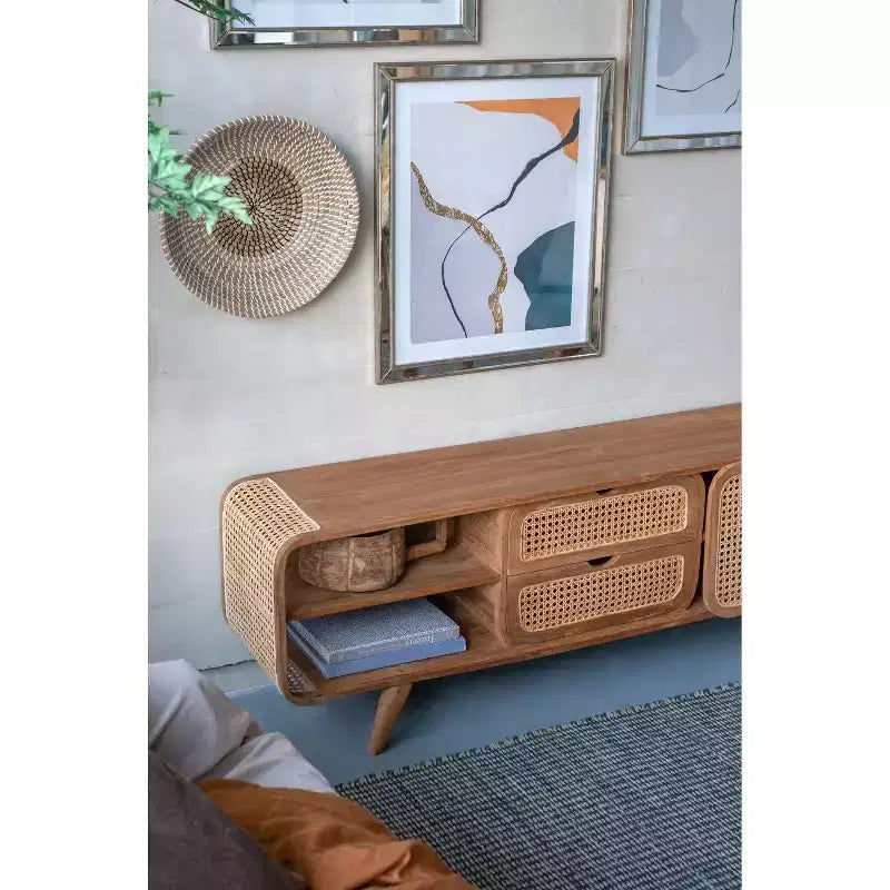 Mobile contenitore in legno di teak 59x15x20