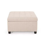 Pouf Contenitore Quadrato TUYOHW, Panca da Ingresso con Cuscino Raffinato, Panca Contenitore per Soggiorno, Camera da Letto