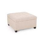Pouf Contenitore Quadrato TUYOHW, Panca da Ingresso con Cuscino Raffinato, Panca Contenitore per Soggiorno, Camera da Letto