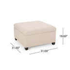 Pouf Contenitore Quadrato TUYOHW, Panca da Ingresso con Cuscino Raffinato, Panca Contenitore per Soggiorno, Camera da Letto