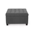 Pouf Contenitore Quadrato TUYOHW, Panca da Ingresso con Cuscino Raffinato, Panca Contenitore per Soggiorno, Camera da Letto