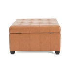 Pouf Contenitore Quadrato TUYOHW, Panca da Ingresso con Cuscino Raffinato, Panca Contenitore per Soggiorno, Camera da Letto
